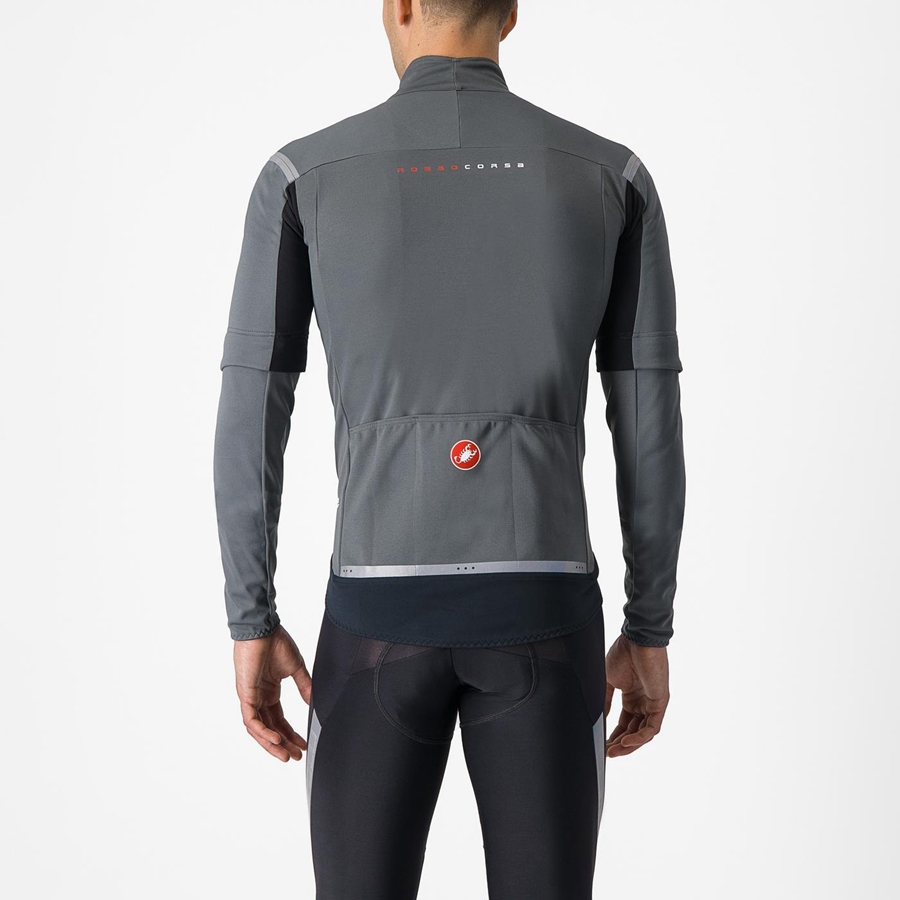 Castelli PERFETTO RoS 2 CONVERTIBLE Jassen Heren Grijs Zilver | 965832RBE