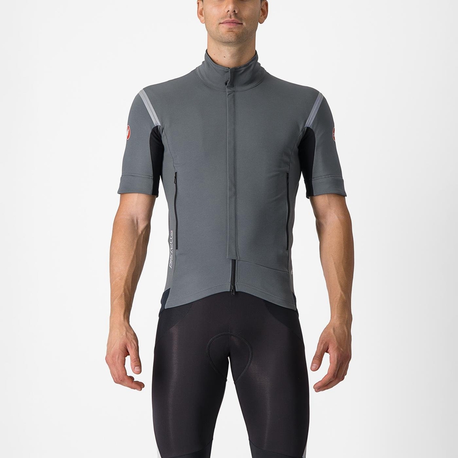 Castelli PERFETTO RoS 2 CONVERTIBLE Jassen Heren Grijs Zilver | 965832RBE