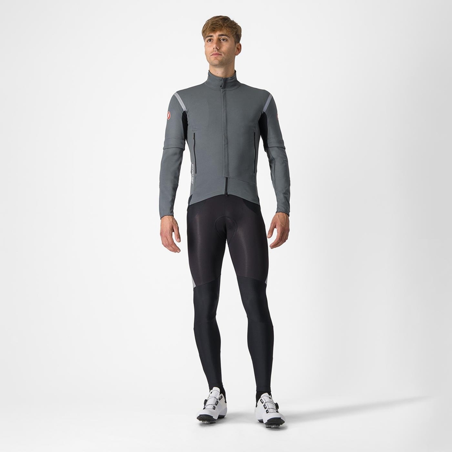 Castelli PERFETTO RoS 2 CONVERTIBLE Jassen Heren Grijs Zilver | 965832RBE