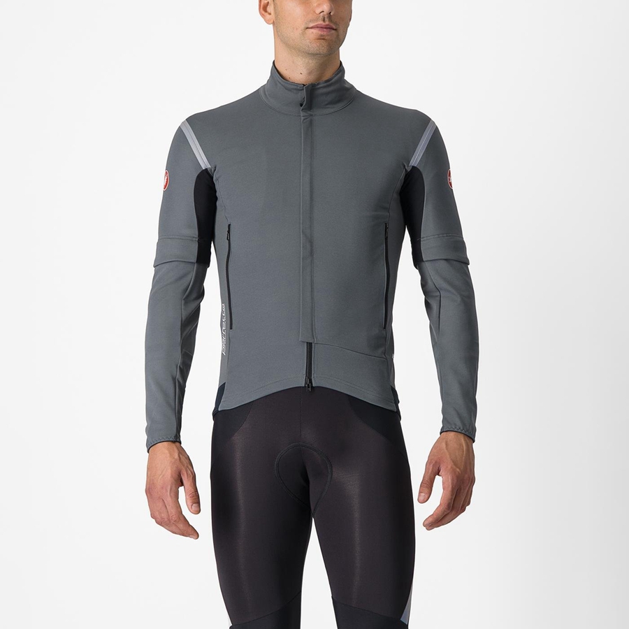 Castelli PERFETTO RoS 2 CONVERTIBLE Jassen Heren Grijs Zilver | 965832RBE