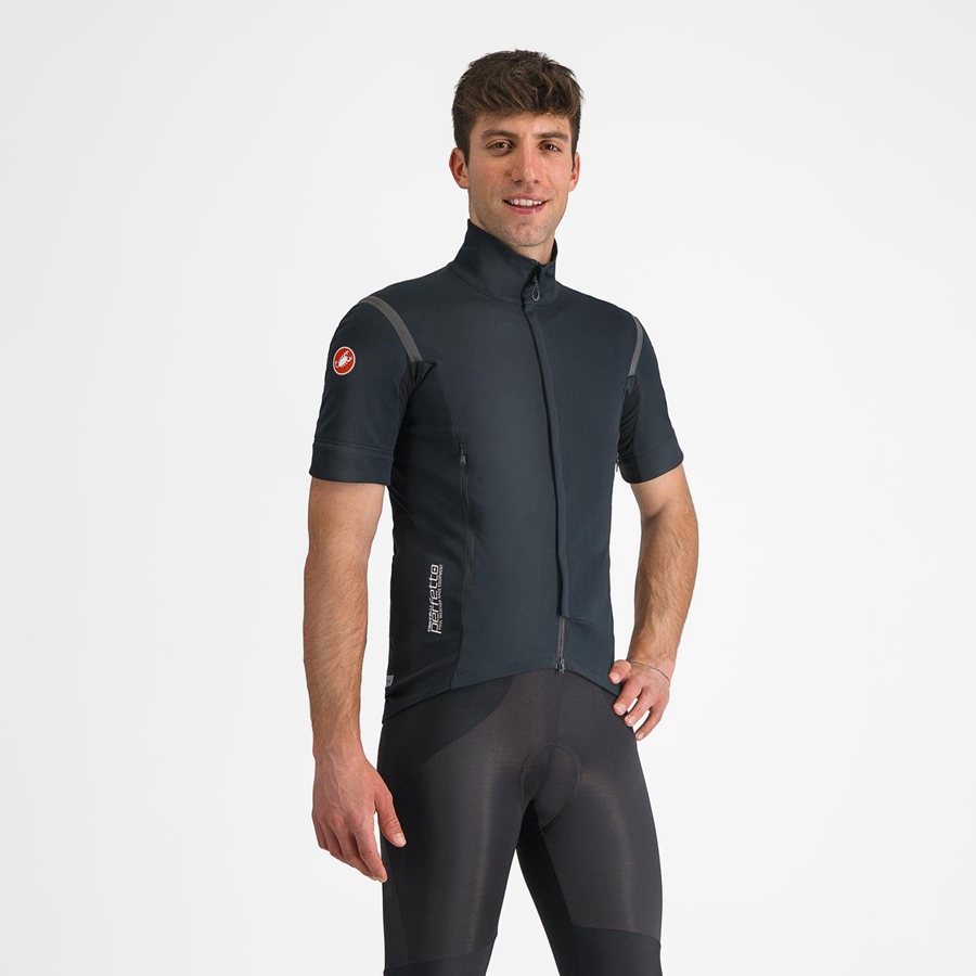 Castelli PERFETTO RoS 2 CONVERTIBLE Jassen Heren Zwart Zwart | 568071IUH