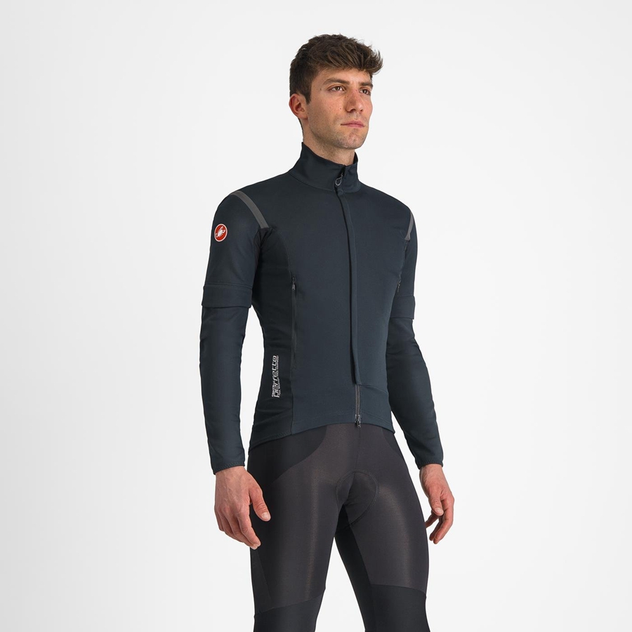 Castelli PERFETTO RoS 2 CONVERTIBLE Jassen Heren Zwart Zwart | 568071IUH