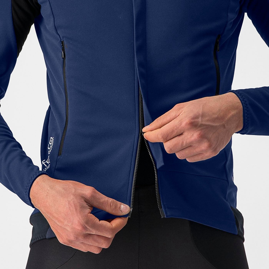 Castelli PERFETTO RoS 2 Jassen Heren Blauw Zilver | 980451EYL