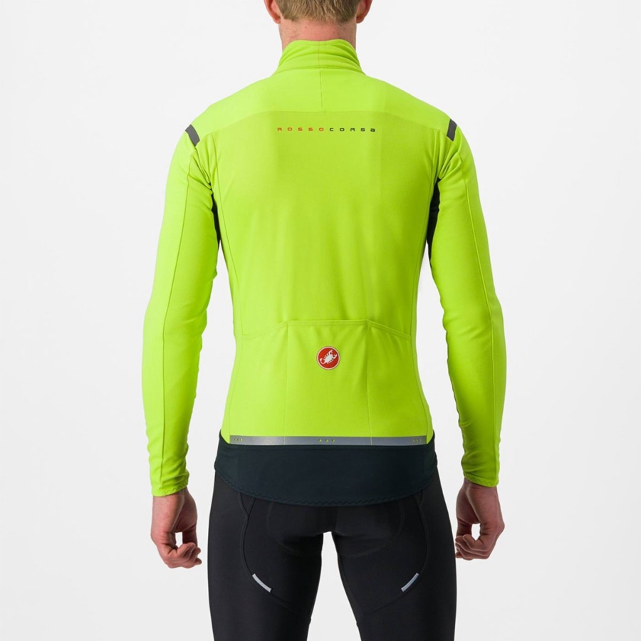 Castelli PERFETTO RoS 2 Jassen Heren Lichtgroen Donkergrijs | 617204YSN