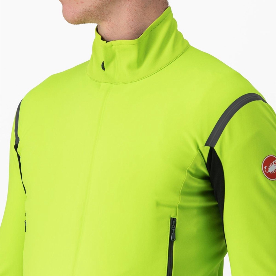 Castelli PERFETTO RoS 2 Jassen Heren Lichtgroen Donkergrijs | 617204YSN