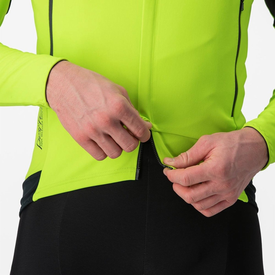 Castelli PERFETTO RoS 2 Jassen Heren Lichtgroen Donkergrijs | 617204YSN