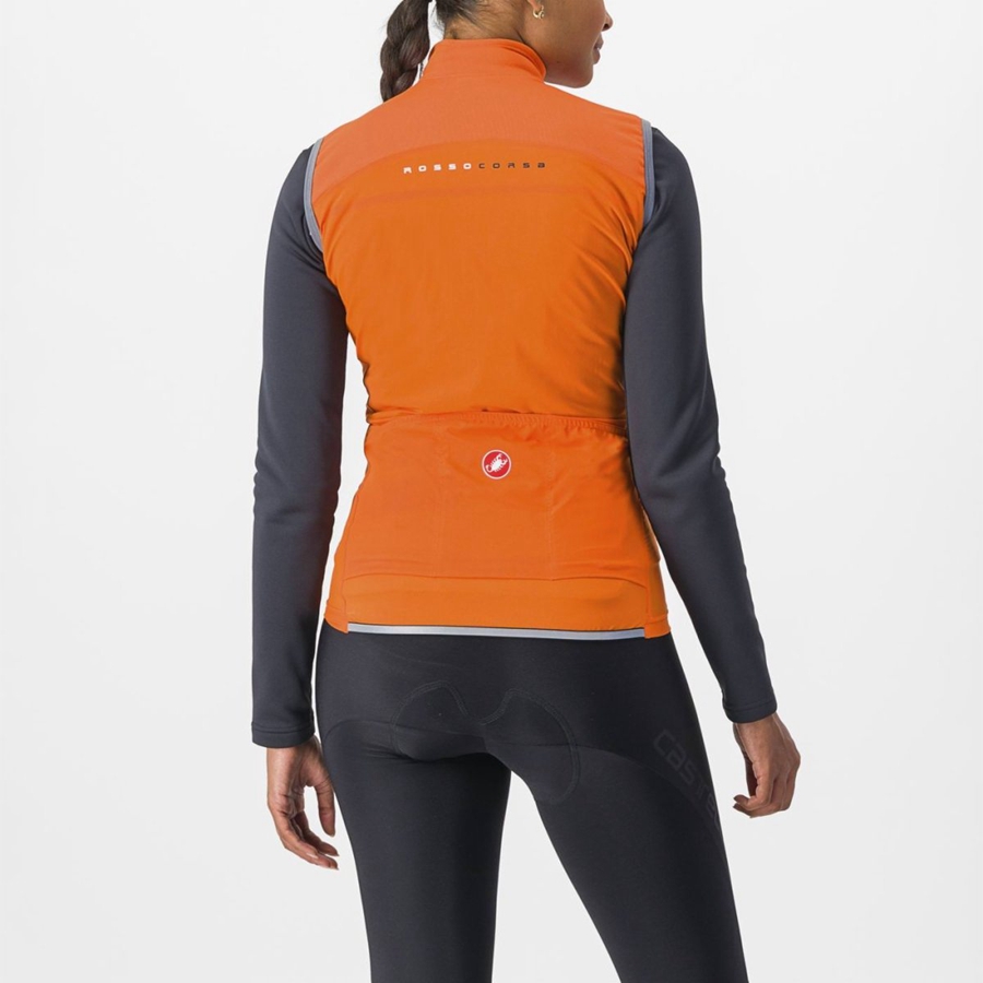 Castelli PERFETTO RoS 2 W Vest Dames Rood Oranje | 204387VRS