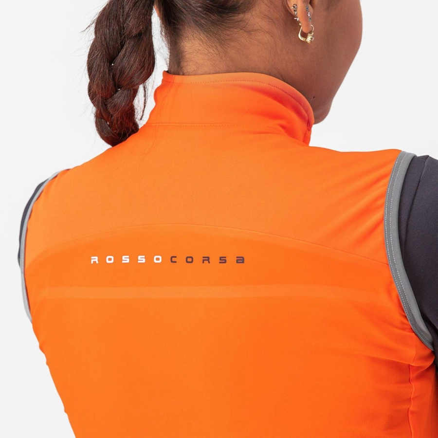 Castelli PERFETTO RoS 2 W Vest Dames Rood Oranje | 204387VRS