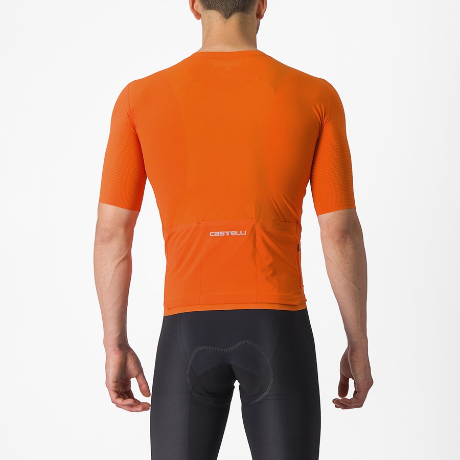 Castelli PREMIO Jersey Heren Oranje Rood | 183924HDZ