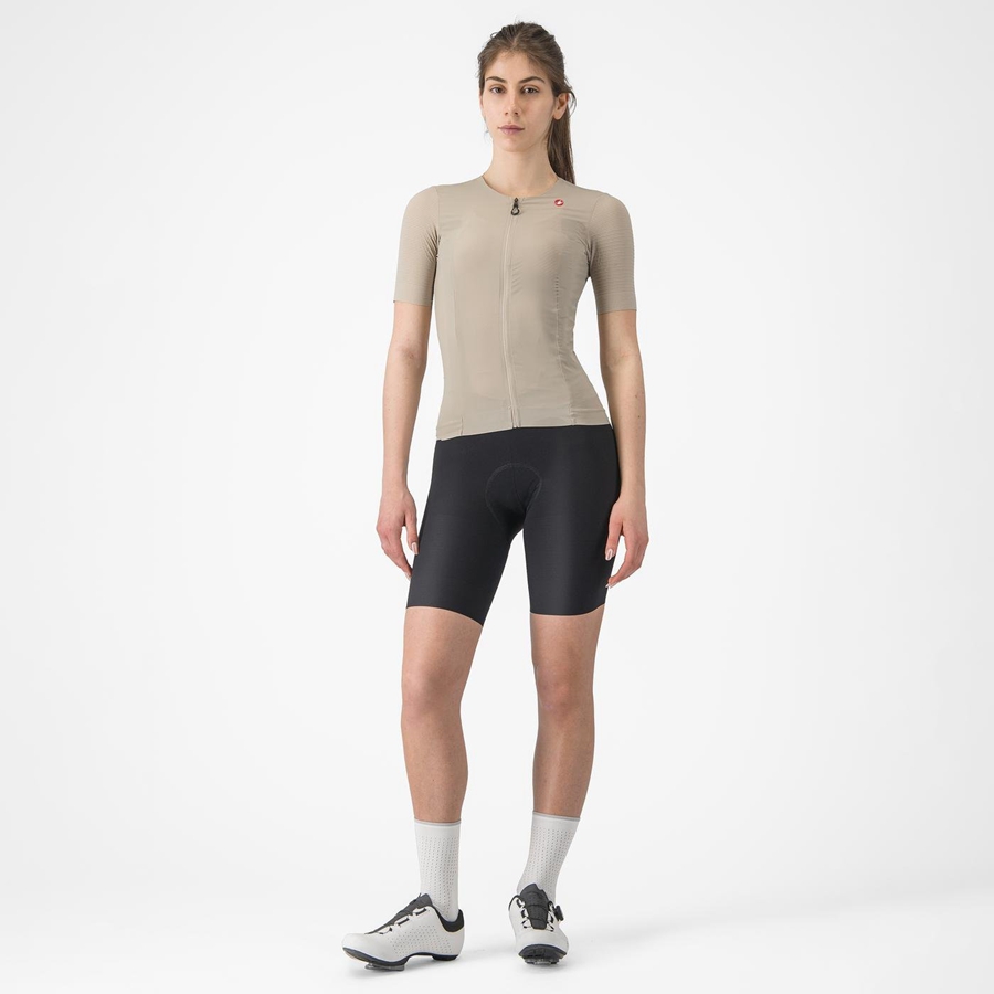 Castelli PREMIO W Korte Broek Met Slabbetje Dames Zwart | 615294LMR