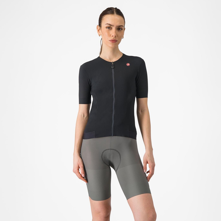 Castelli PREMIO W Korte Broek Met Slabbetje Dames Grijs | 319680RWK