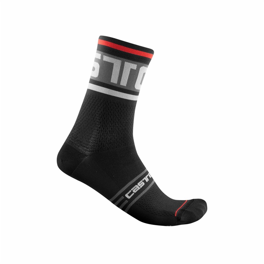 Castelli PROLOGO 15 Sokken Heren Zwart | 608972MTW