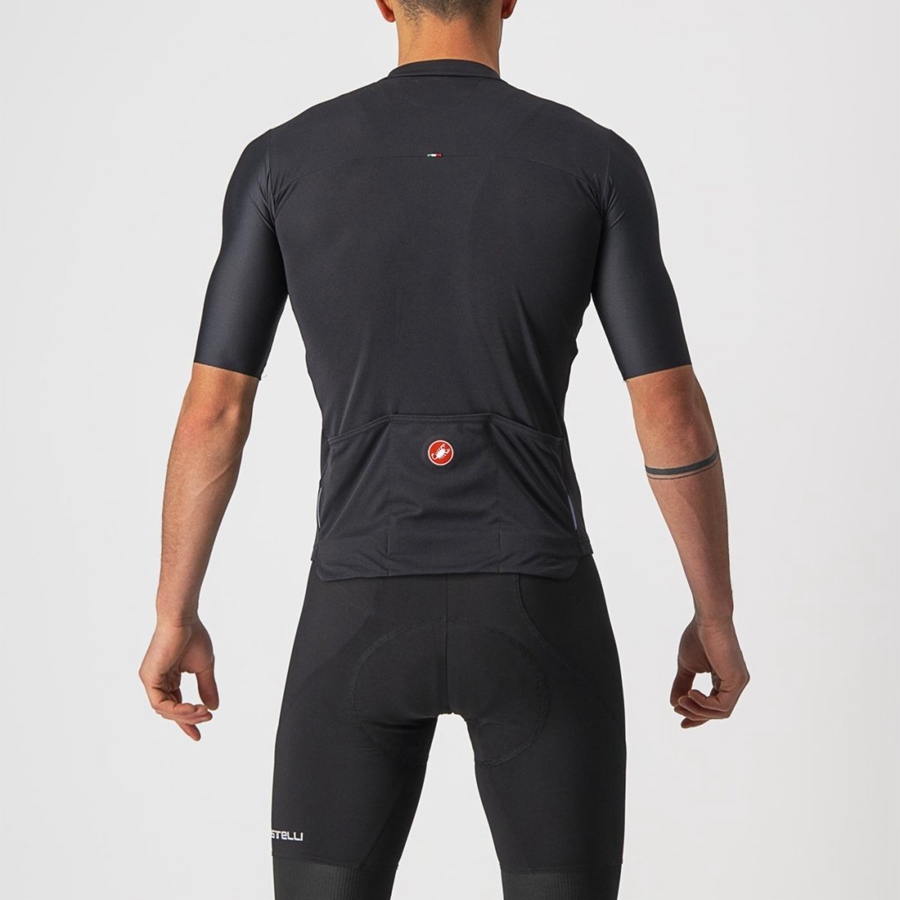 Castelli PROLOGO 7 Jersey Heren Zwart Zilver Grijs Wit | 461789HYP