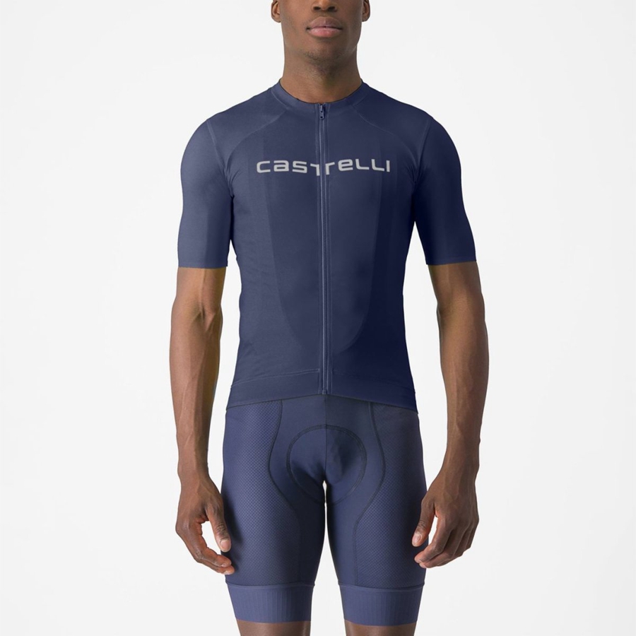 Castelli PROLOGO LITE Jersey Heren Blauw Wit | 036581QIA