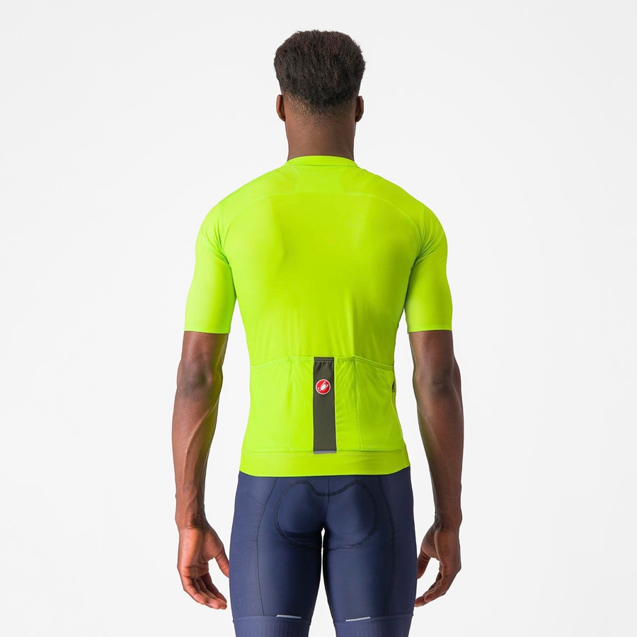 Castelli PROLOGO LITE Jersey Heren Lichtgroen Diepgroen | 206538QPB