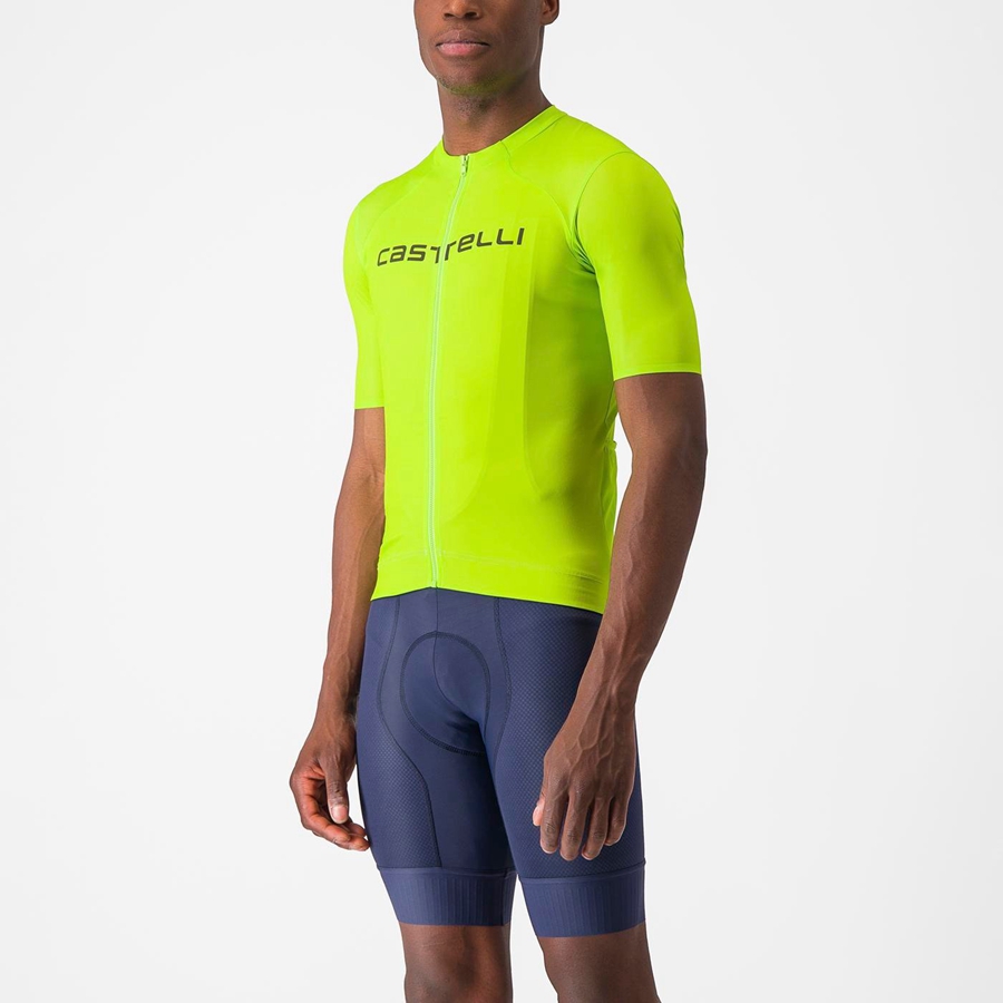 Castelli PROLOGO LITE Jersey Heren Lichtgroen Diepgroen | 206538QPB