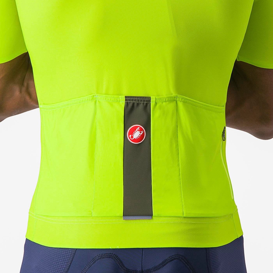 Castelli PROLOGO LITE Jersey Heren Lichtgroen Diepgroen | 206538QPB