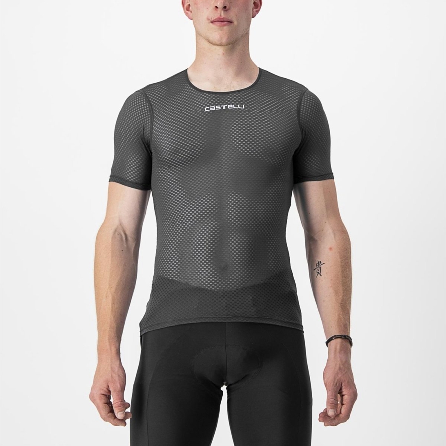 Castelli PRO MESH 2.0 SHORT SLEEVE Basislaag Heren Zwart | 721658ILT