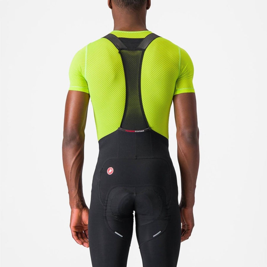 Castelli PRO MESH 2.0 SHORT SLEEVE Basislaag Heren Lichtgroen | 928653JBP