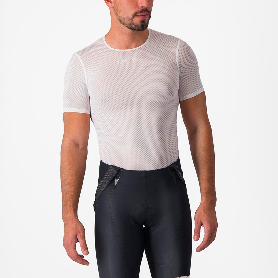 Castelli PRO MESH 2.0 SHORT SLEEVE Basislaag Heren Wit | 987203ZXG