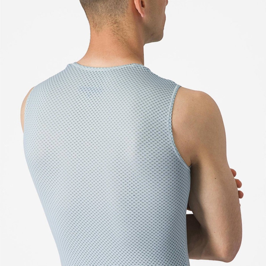 Castelli PRO MESH 2.0 SLEEVELESS Basislaag Heren Blauw | 842653VIB