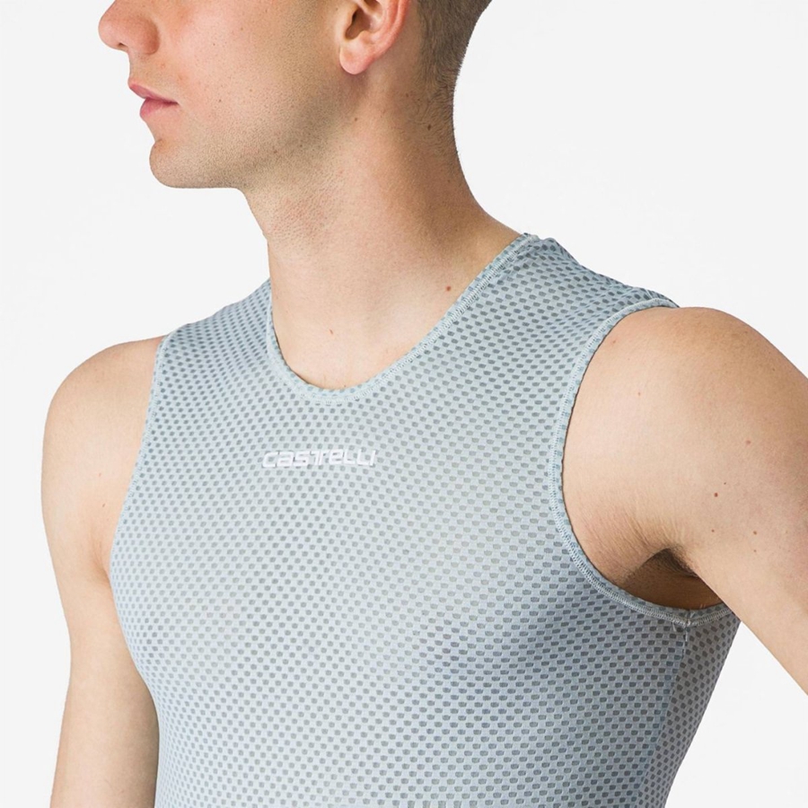 Castelli PRO MESH 2.0 SLEEVELESS Basislaag Heren Blauw | 842653VIB