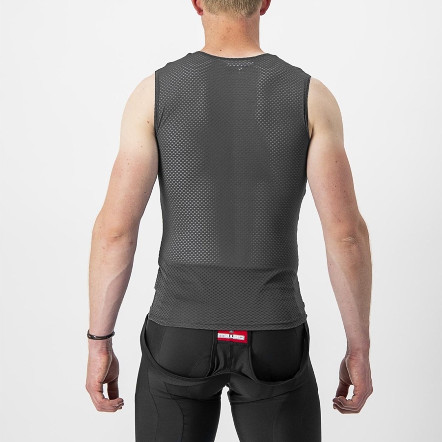 Castelli PRO MESH 2.0 SLEEVELESS Basislaag Heren Zwart | 370259BPH