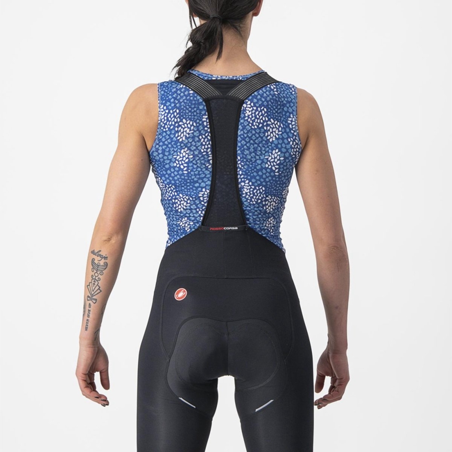 Castelli PRO MESH 4 W SLEEVELESS Basislaag Dames Blauw | 871362HLV