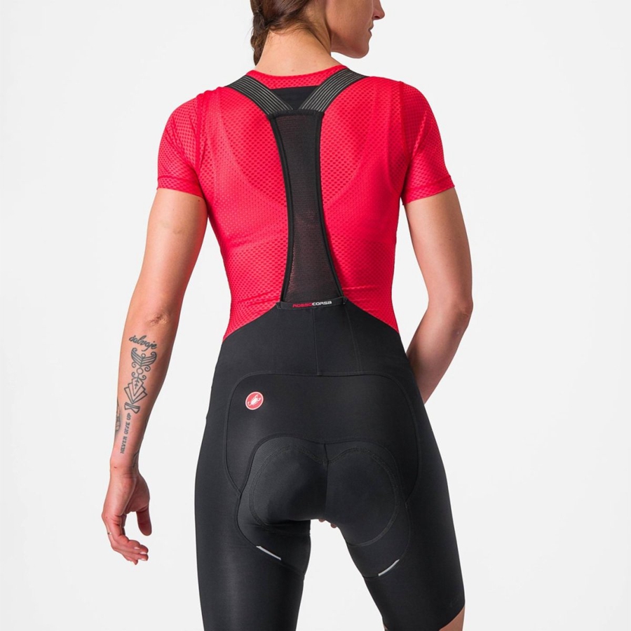 Castelli PRO MESH W SHORT SLEEVE Basislaag Dames Rood | 481725TCK