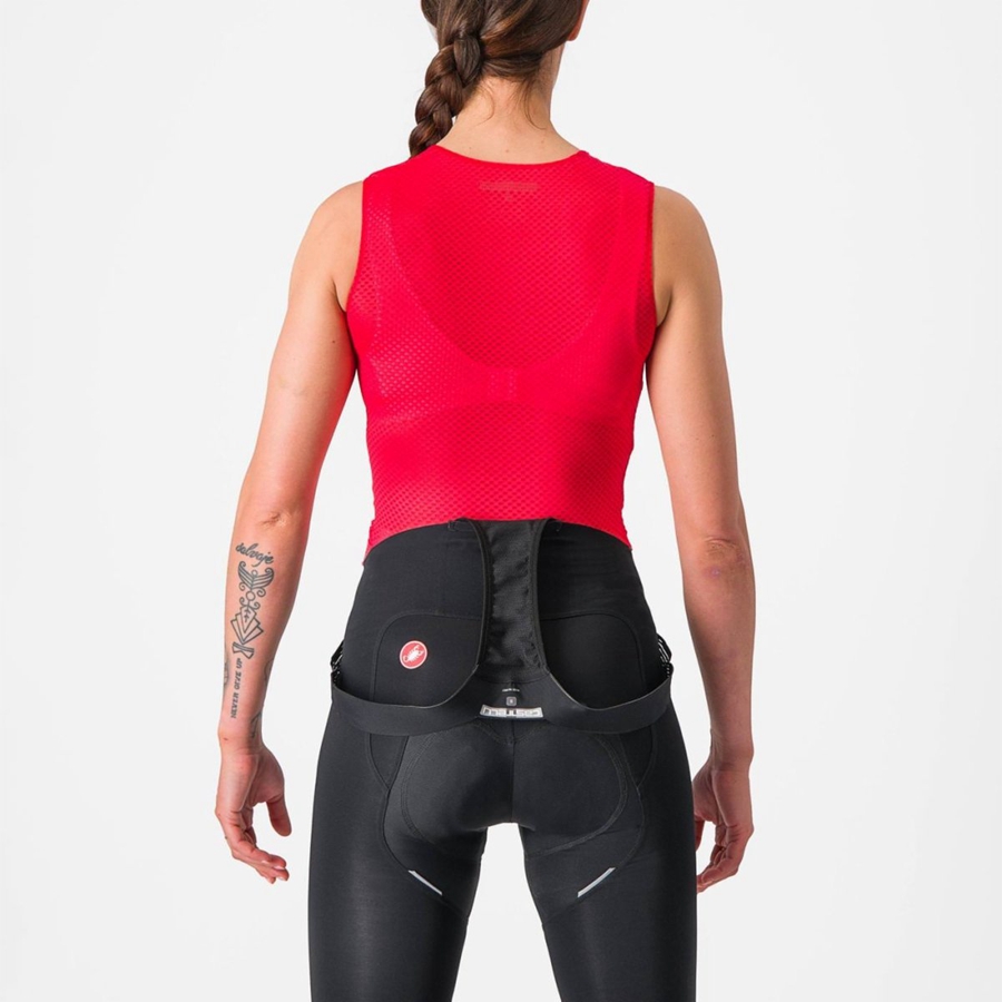 Castelli PRO MESH W SLEEVELESS Basislaag Dames Rood | 495613NRH