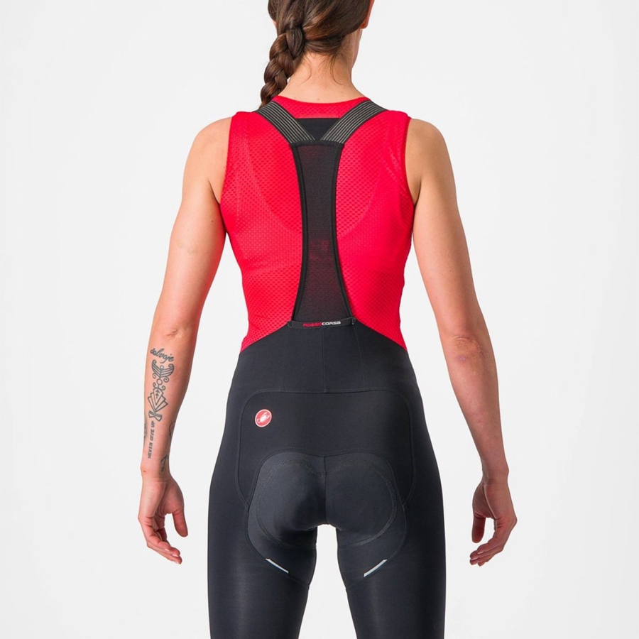 Castelli PRO MESH W SLEEVELESS Basislaag Dames Rood | 495613NRH