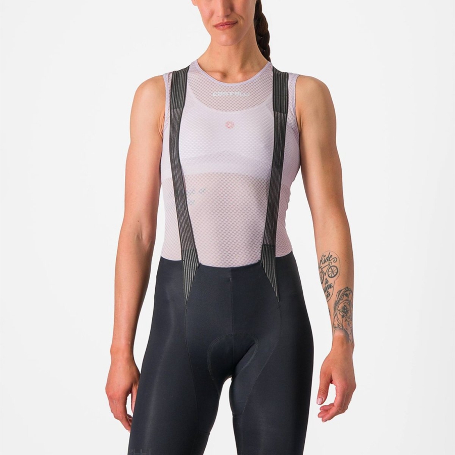 Castelli PRO MESH W SLEEVELESS Basislaag Dames Paars Wit | 123895QPG