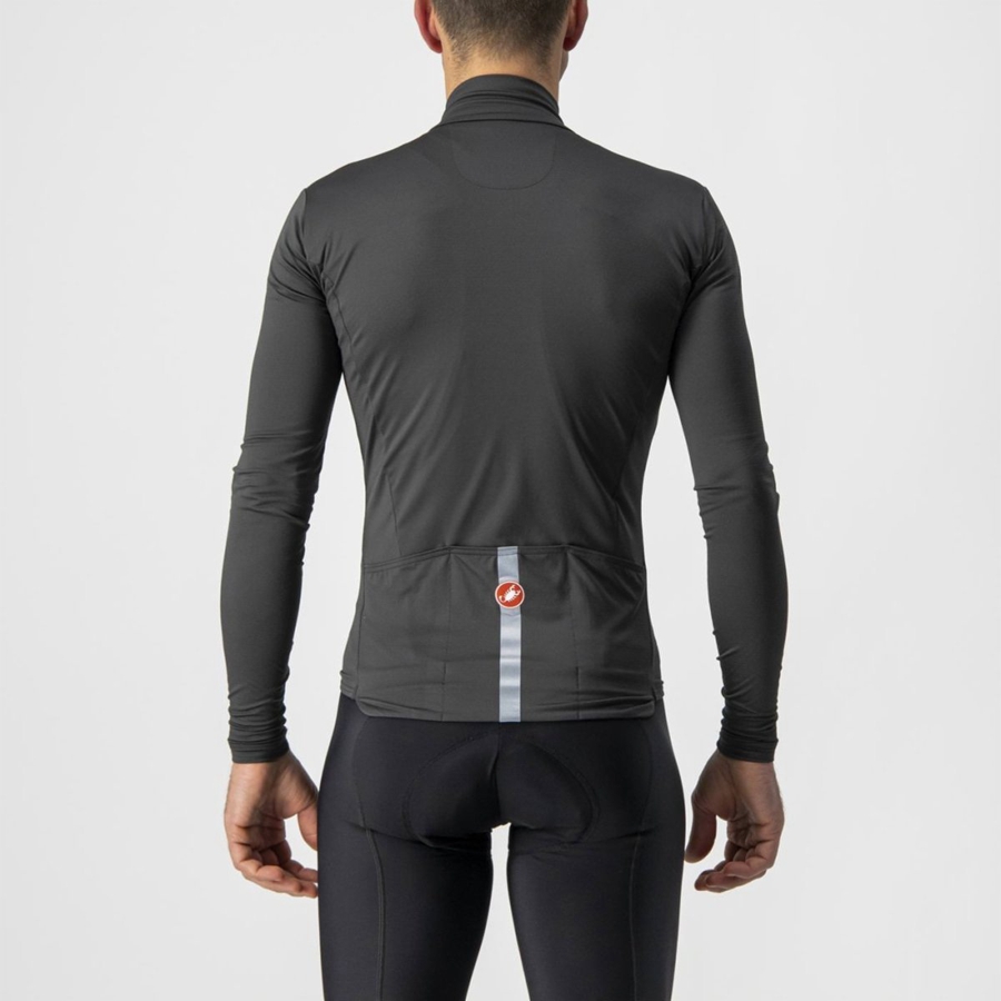 Castelli PRO THERMAL MID LS Jersey Heren Donkergrijs | 204538ALM