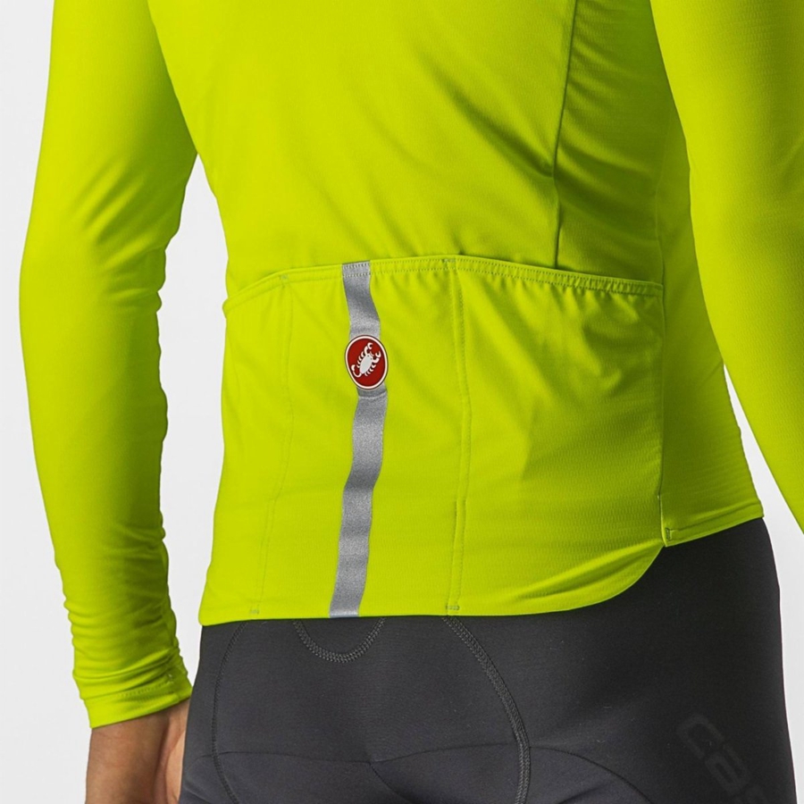 Castelli PRO THERMAL MID LS Jersey Heren Lichtgroen | 924870AOP