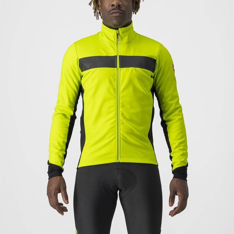 Castelli RADDOPPIA 3 Jassen Heren Lichtgroen Zwart | 925630WQC