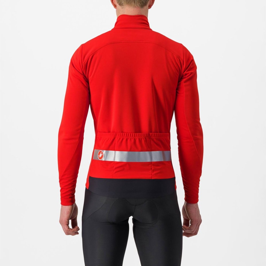 Castelli RADDOPPIA 3 Jassen Heren Rood Zilver | 609415AOC