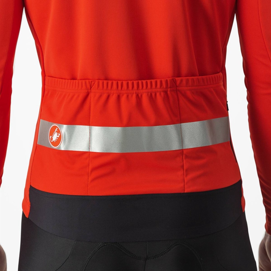 Castelli RADDOPPIA 3 Jassen Heren Rood Zilver | 609415AOC