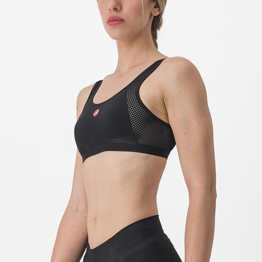 Castelli ROSSO CORSA BRA Basislaag Dames Zwart | 583274SFD