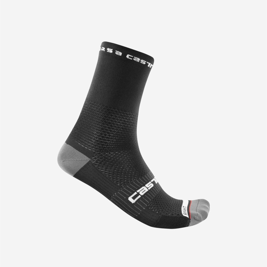 Castelli ROSSO CORSA PRO 15 Sokken Heren Zwart | 850641LDN