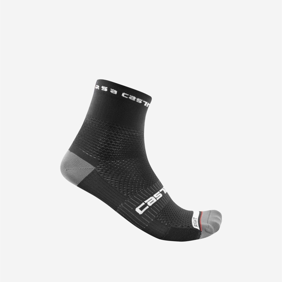 Castelli ROSSO CORSA PRO 9 Sokken Heren Zwart | 205743CUT