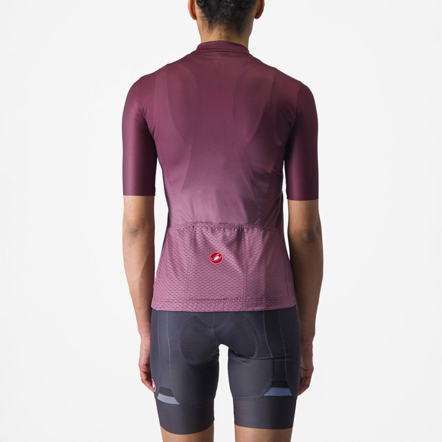 Castelli SALITA Jersey Dames Diepbordeaux Dieppaars | 068521FRK