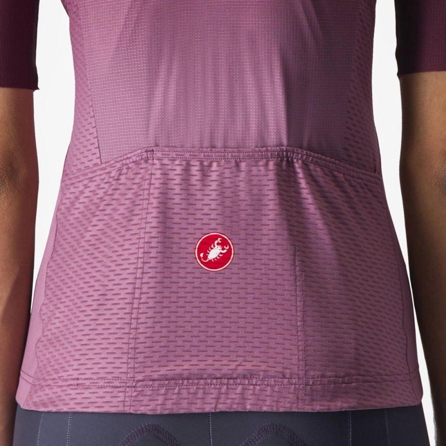 Castelli SALITA Jersey Dames Diepbordeaux Dieppaars | 068521FRK