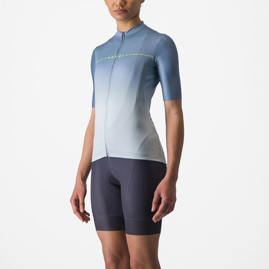 Castelli SALITA Jersey Dames Grijs Blauw Blauw | 753289HYZ