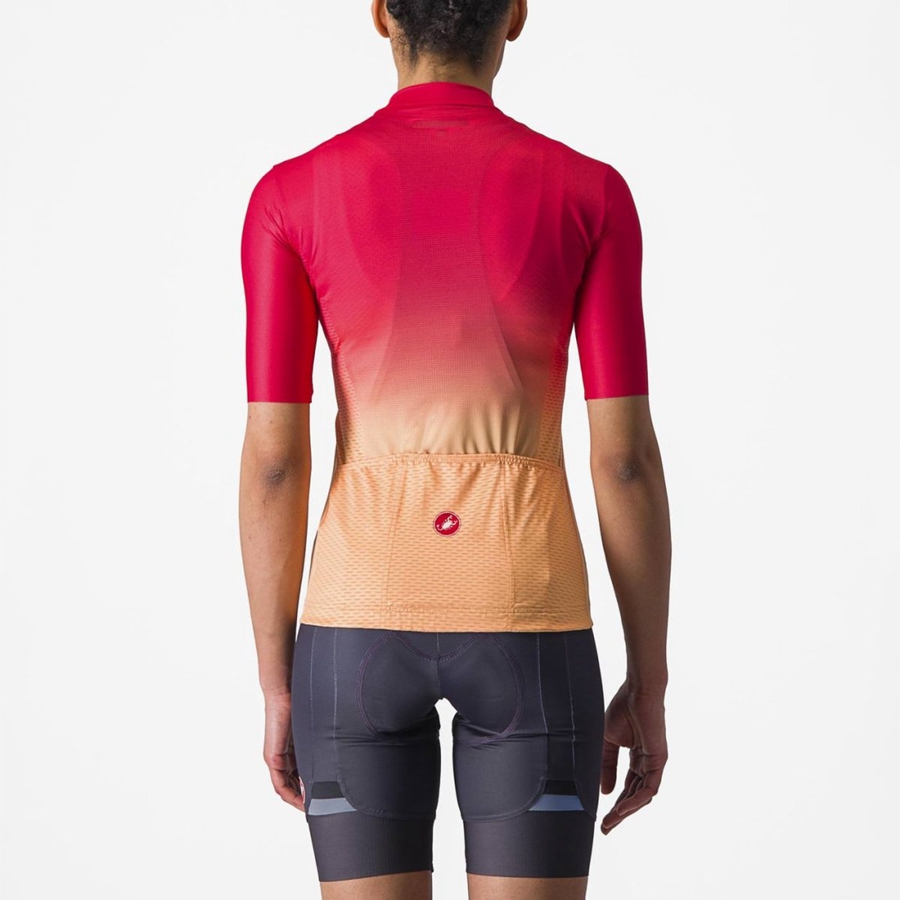 Castelli SALITA Jersey Dames Oranje Wit | 912476CRJ