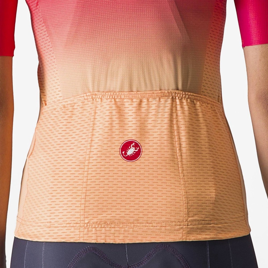 Castelli SALITA Jersey Dames Oranje Wit | 912476CRJ