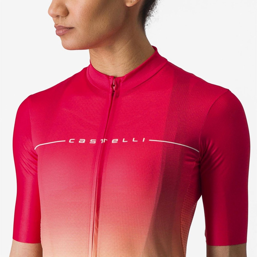 Castelli SALITA Jersey Dames Oranje Wit | 912476CRJ