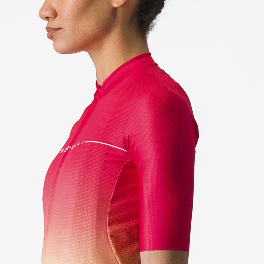 Castelli SALITA Jersey Dames Oranje Wit | 912476CRJ