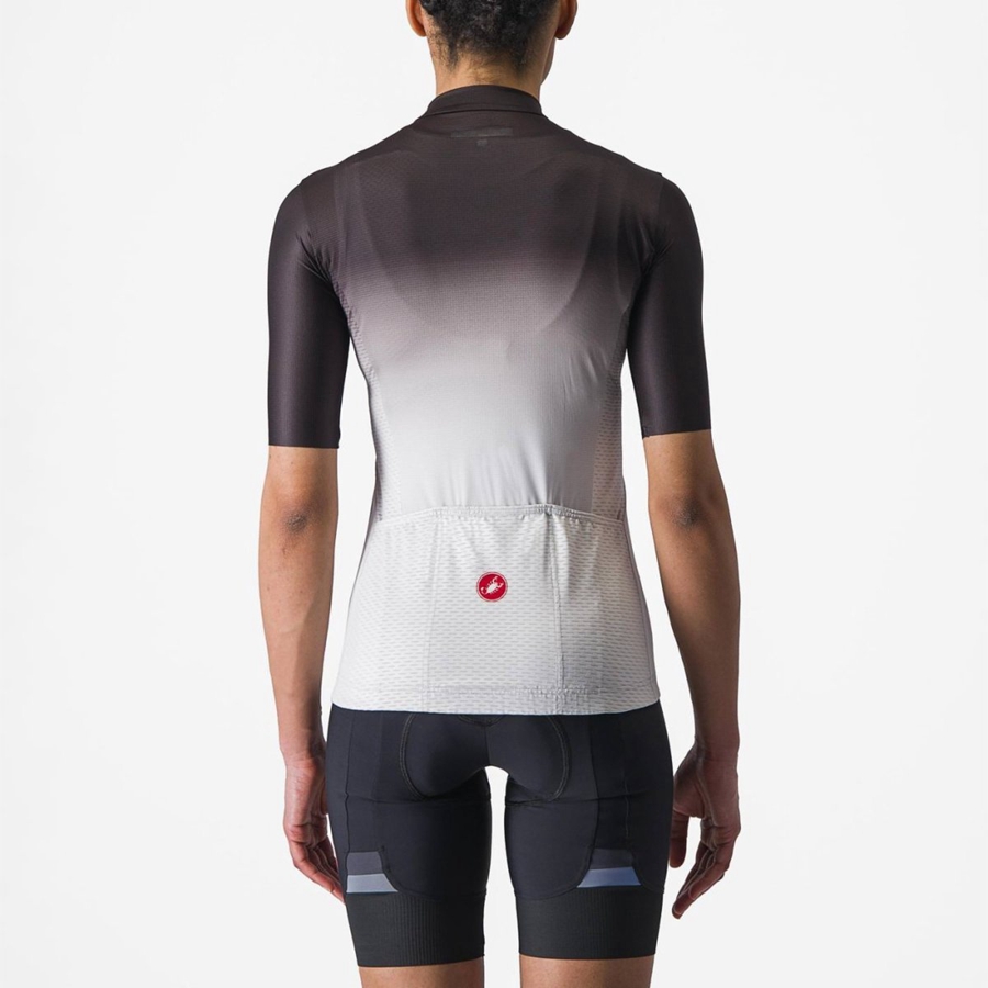 Castelli SALITA Jersey Dames Zwart Zilver Grijs Wit | 906421WMB