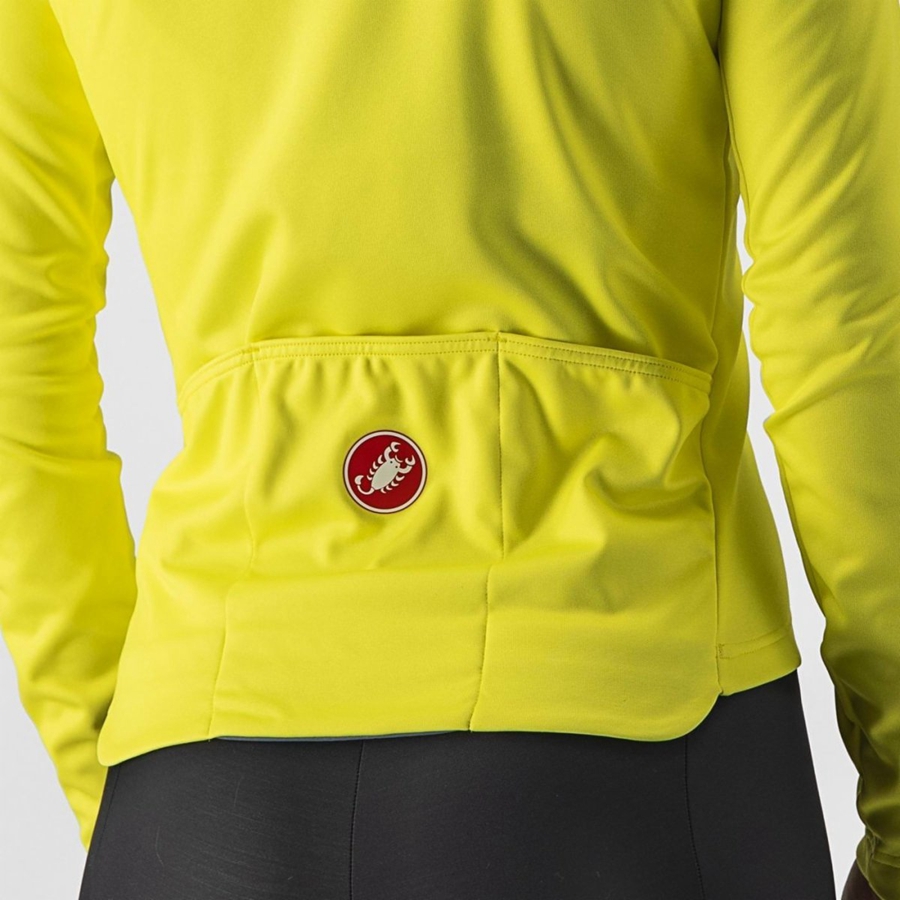 Castelli SINERGIA 2 FZ Jersey Dames Geel Donkergrijs | 172639FZP