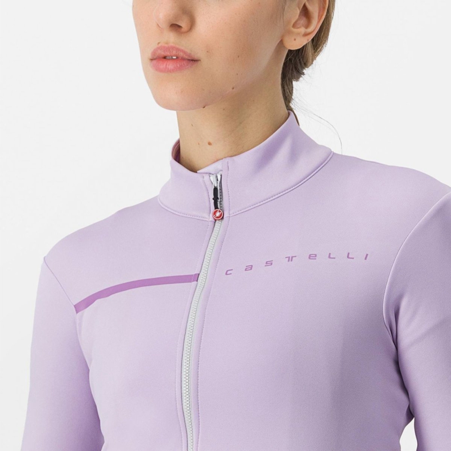 Castelli SINERGIA 2 FZ Jersey Dames Paars Paars | 057139ASG